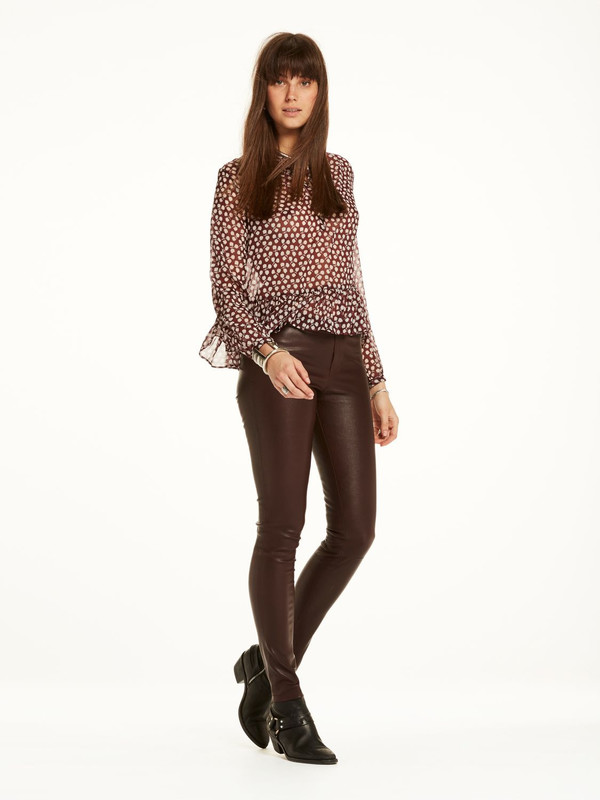 Women's Leather Leggings - Mahogany Women's Leather Leggings - Mahogany
