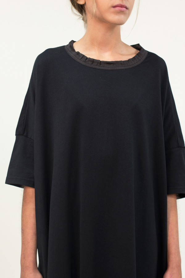 Universal Tissu Oversized Cotton Dress- Black Universal Tissu Oversized Cotton Dress- Black