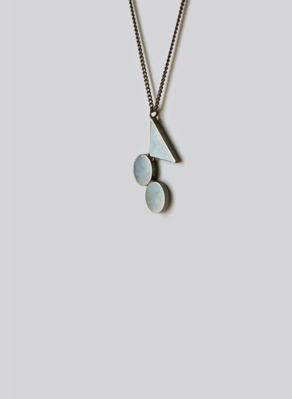 Naoko Ogawa Circle Triangle Fulcrum Necklace Naoko Ogawa Circle Triangle Fulcrum Necklace
