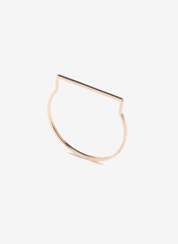 Mute Object Line 14K Gold Ring Mute Object Line 14K Gold Ring