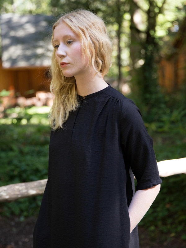 Sunja Link Gathered Back Yoke Dress Sunja Link Gathered Back Yoke Dress