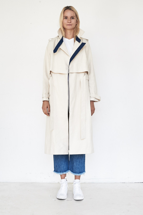 Sandy Liang Canvas Casey Trench Sandy Liang Canvas Casey Trench