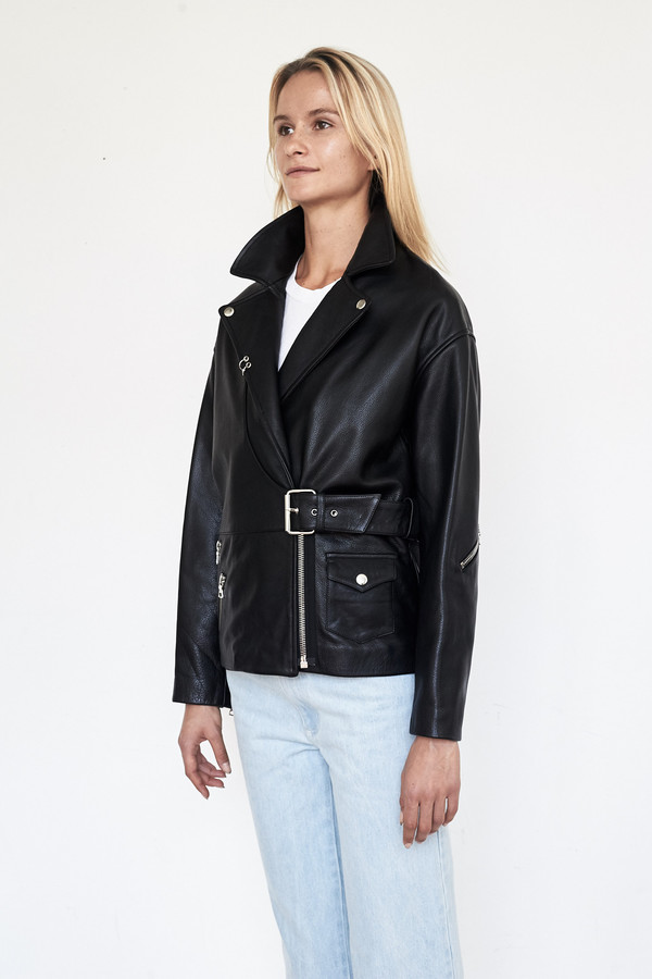 Sandy Liang Leather Biker Jacket Sandy Liang Leather Biker Jacket