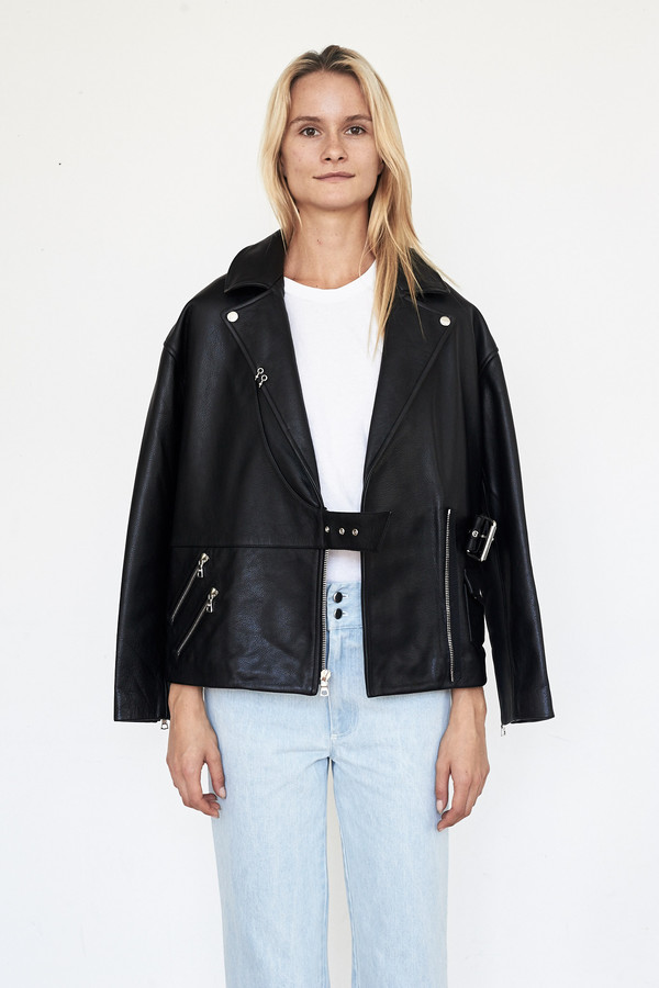 Sandy Liang Leather Biker Jacket Sandy Liang Leather Biker Jacket