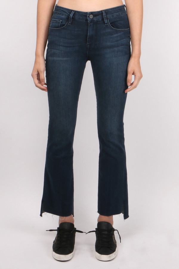 FRAME Denim Le Crop Mini Boot Raw Stagger FRAME Denim Le Crop Mini Boot Raw Stagger