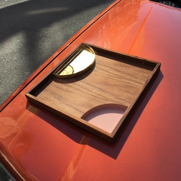 AYTM "Unity" tray with Brass and Rose inserts AYTM "Unity" tray with Brass and Rose inserts