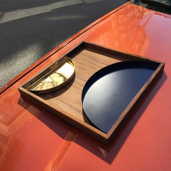 AYTM "Unity" Tray with Brass and Navy Tray Insert AYTM "Unity" Tray with Brass and Navy Tray Insert