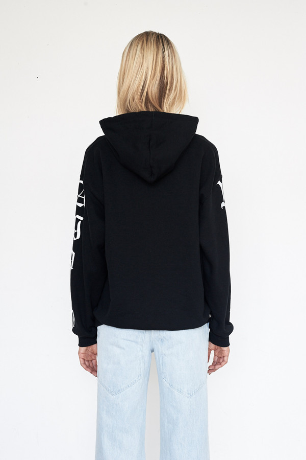 Lyz Olko Cotton Never Again Hooded Sweatshirt Lyz Olko Cotton Never Again Hooded Sweatshirt