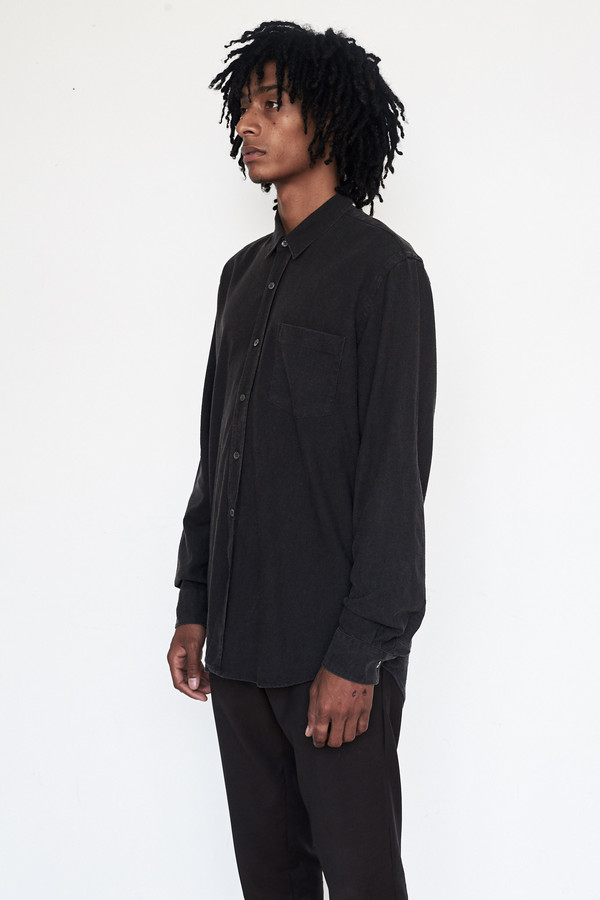 Men's Our Legacy Silk Classic Marron Shirt Men's Our Legacy Silk Classic Marron Shirt