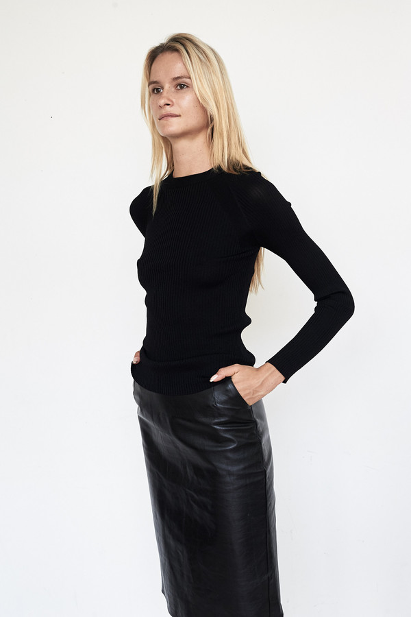 Pari Desai Viscose Nina Raglan Crew Pari Desai Viscose Nina Raglan Crew