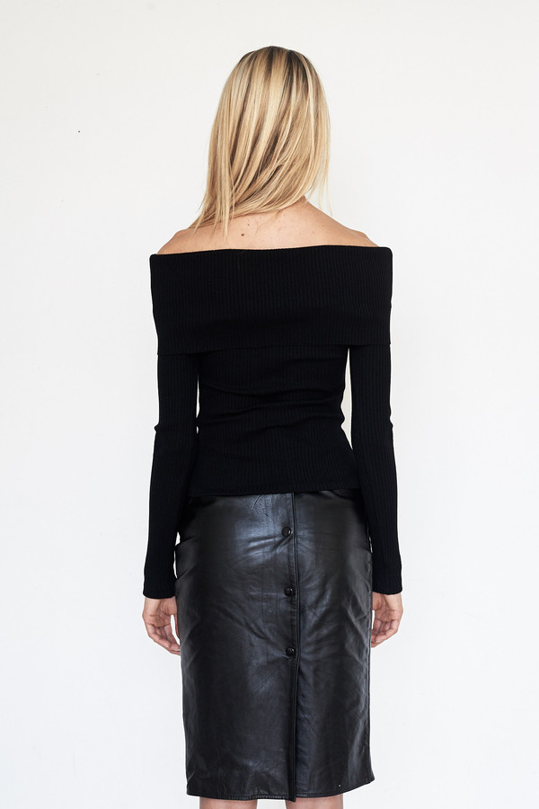 Assembly New York Viscose Ribbed Fold-over Top Assembly New York Viscose Ribbed Fold-over Top