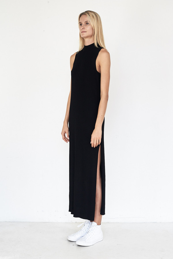 Pari Desai Viscose Talin Column Dress - Black Pari Desai Viscose Talin Column Dress - Black