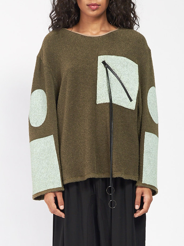 CF Goldman Patch Pullover Green CF Goldman Patch Pullover Green