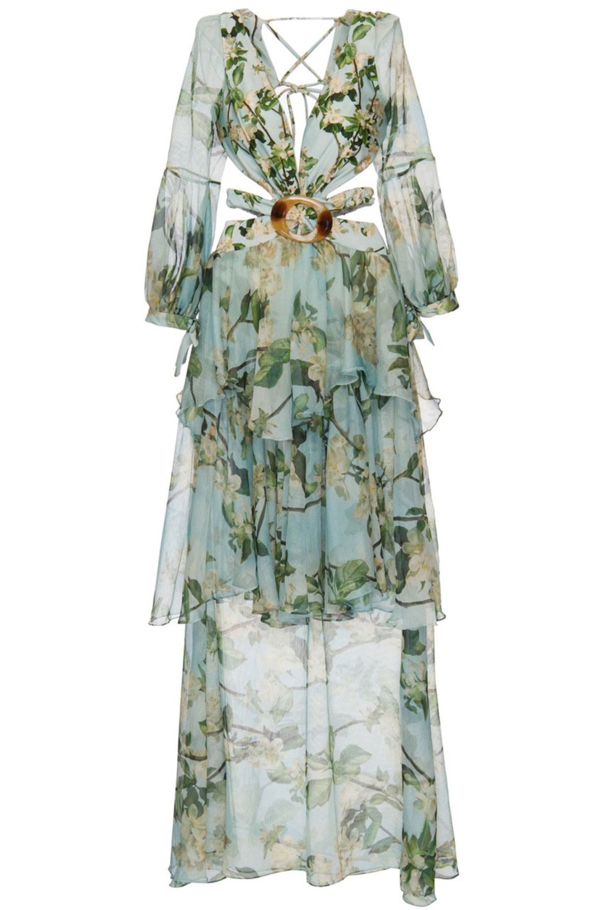Floral Long Sleeve Beach Dress | Garmentory