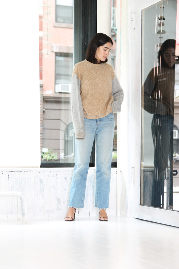 DUO NYC Vintage Color Block Knit Sweater DUO NYC Vintage Color Block Knit Sweater