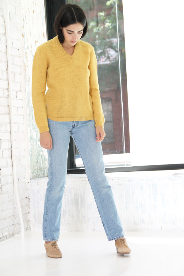 DUO NYC Vintage Knit V Neck Pullover DUO NYC Vintage Knit V Neck Pullover