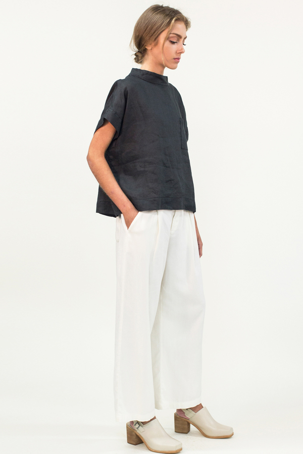LACAUSA Lola Highwaist Trousers- White LACAUSA Lola Highwaist Trousers- White