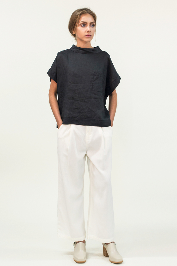 LACAUSA Lola Highwaist Trousers- White LACAUSA Lola Highwaist Trousers- White