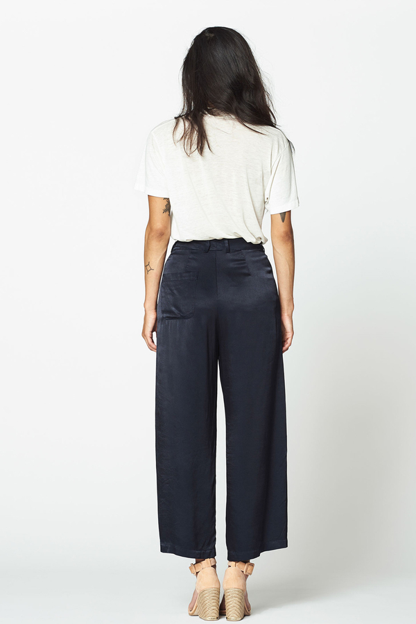 LACAUSA Satin Flora Pants- Velvet LACAUSA Satin Flora Pants- Velvet