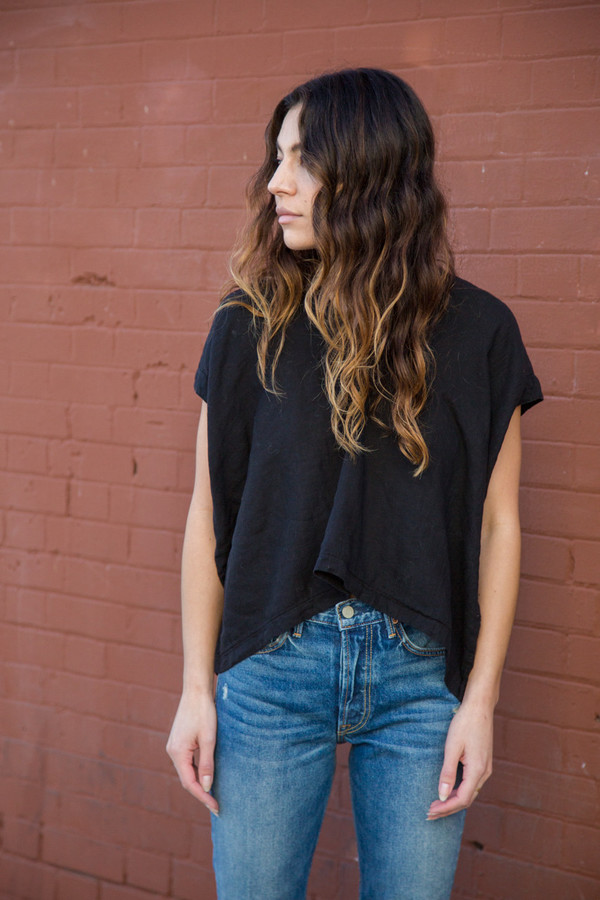 atelier delphine celeste top in black atelier delphine celeste top in black