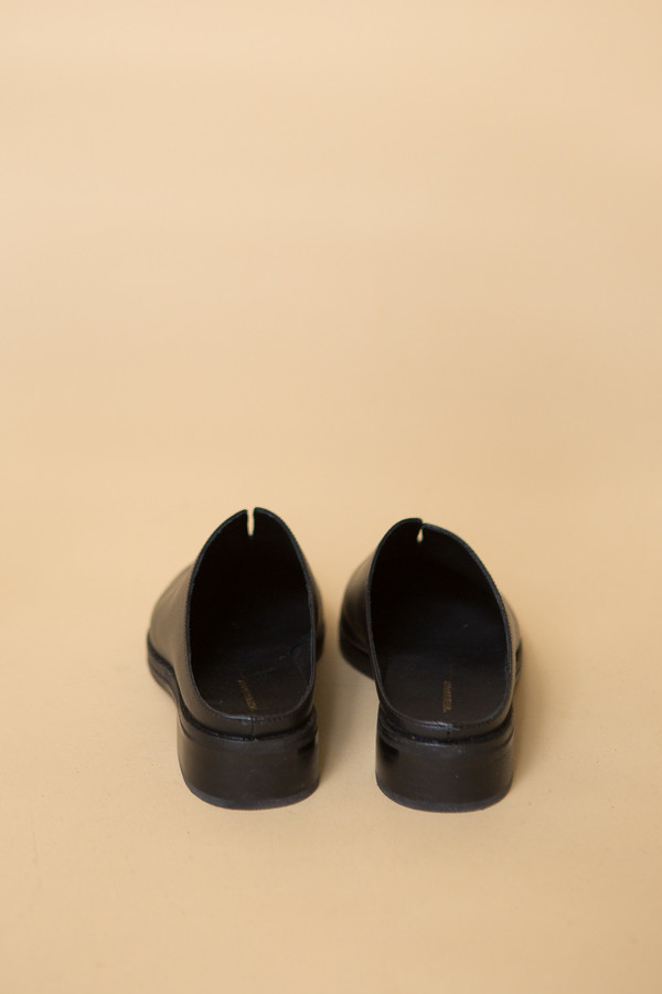 Intentionally Blank Split Mule in Black Intentionally Blank Split Mule in Black