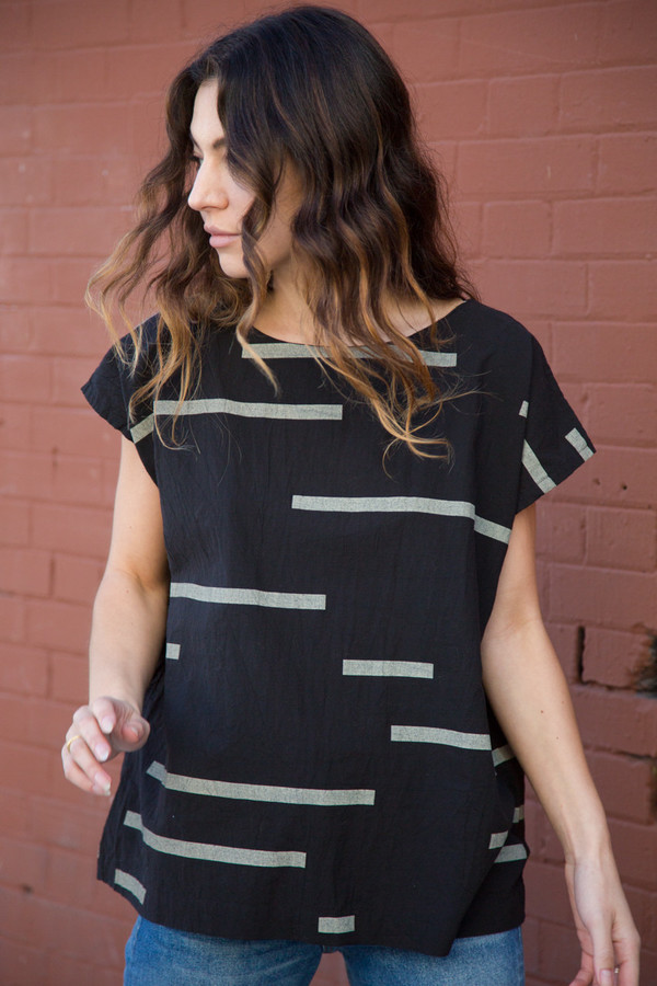 Uzi NYC uzi broken stripe tunic Uzi NYC uzi broken stripe tunic