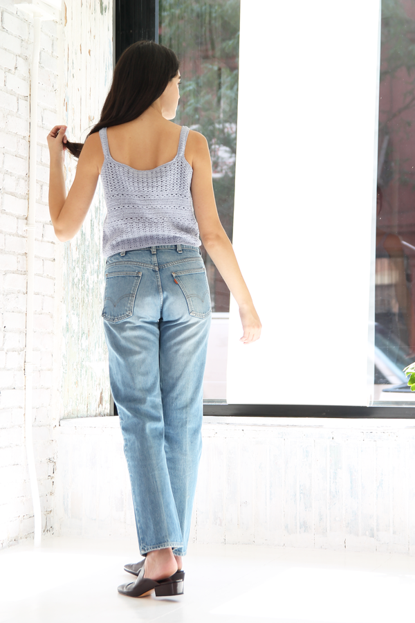DUO NYC Vintage Cropped Knit Tank DUO NYC Vintage Cropped Knit Tank