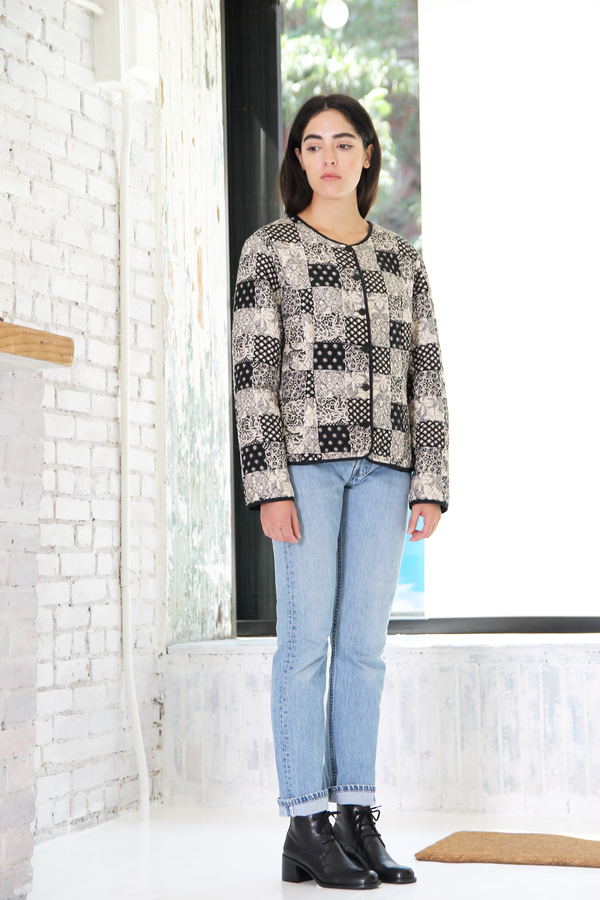 DUO NYC Vintage Silk Patchwork Jacket DUO NYC Vintage Silk Patchwork Jacket