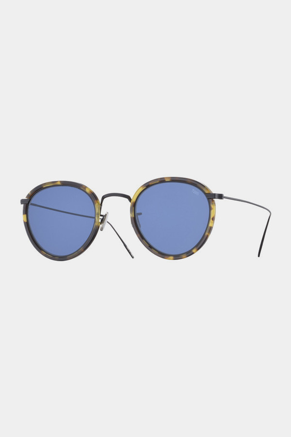 Men's Eyevan7285 Acetate 717 Sunglasses - Blue Men's Eyevan7285 Acetate 717 Sunglasses - Blue