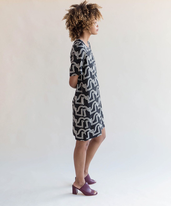 Dusen Dusen Black Duo Weave Short Yes Dress Dusen Dusen Black Duo Weave Short Yes Dress