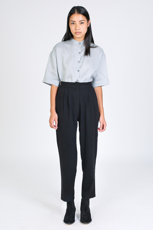 First Rite Narrow trouser in black First Rite Narrow trouser in black