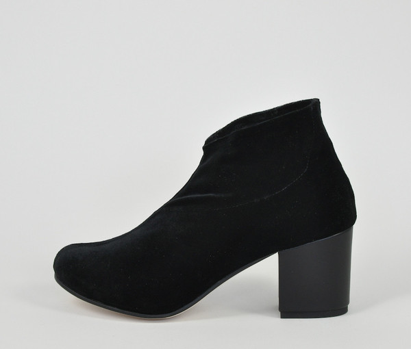 sano stretch bootie - black velvet sano stretch bootie - black velvet