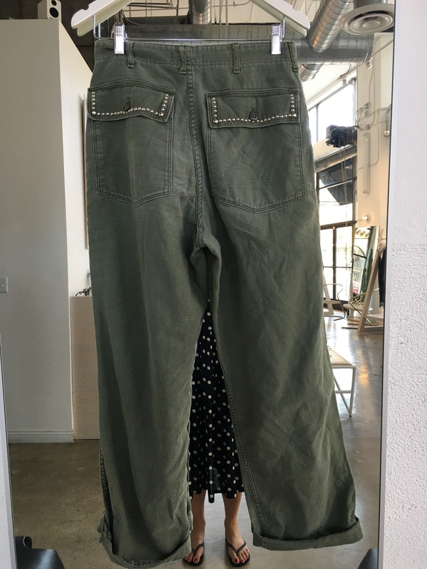Loveless Studded Vintage Military Pant Loveless Studded Vintage Military Pant