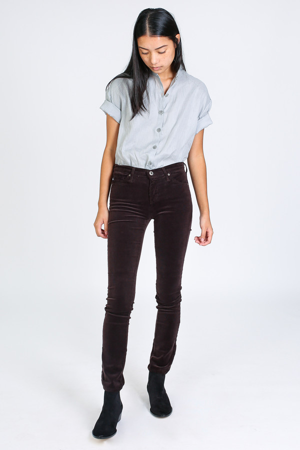 AG Jeans Prima cord in bordeaux brown AG Jeans Prima cord in bordeaux brown