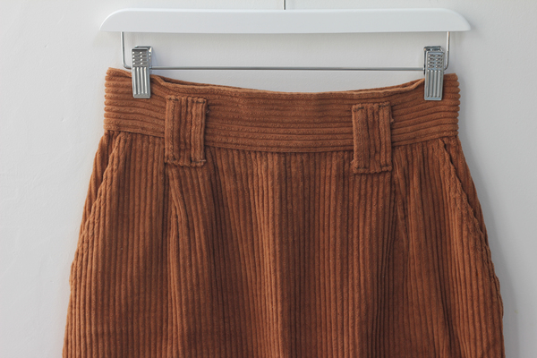 Hey Jude Rust Cord Pencil Skirt Hey Jude Rust Cord Pencil Skirt