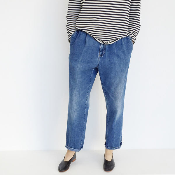 Johan Vintage Pleated Denim Pant Johan Vintage Pleated Denim Pant