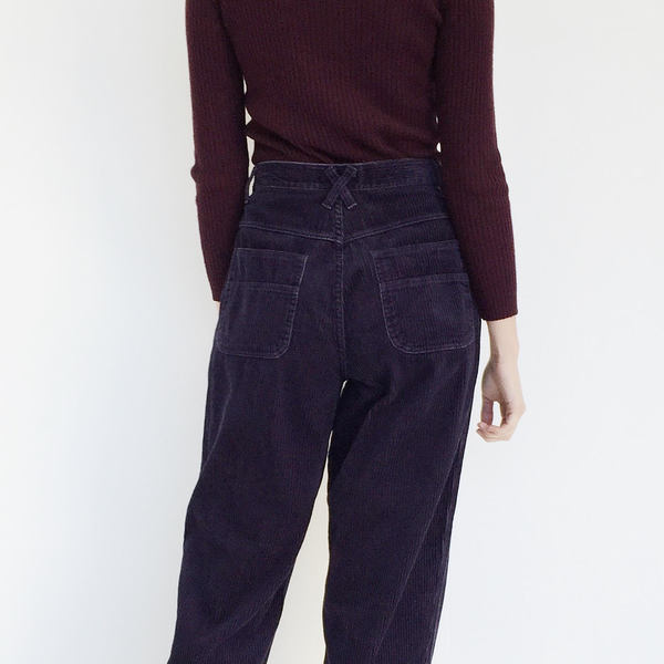 Johan Vintage Eggplant Corduroy Pant Johan Vintage Eggplant Corduroy Pant