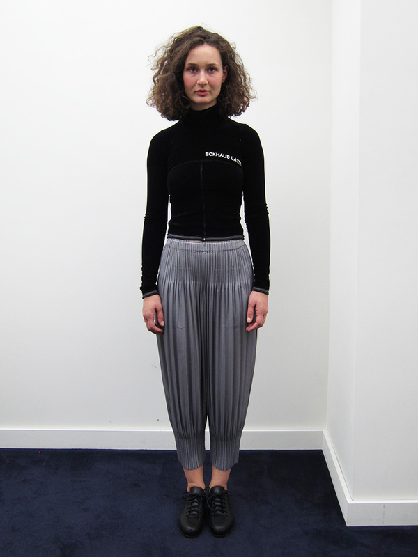 Eckhaus Latta Lapped Turtleneck, Black Eckhaus Latta Lapped Turtleneck, Black