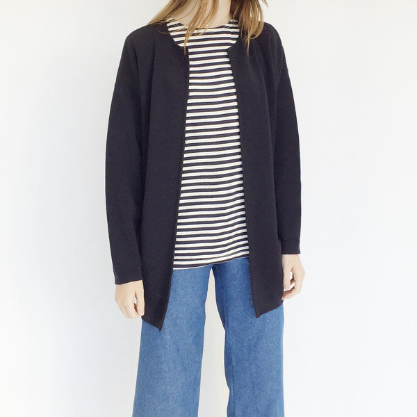 Johan Vintage Navy Wool Cardigan Johan Vintage Navy Wool Cardigan