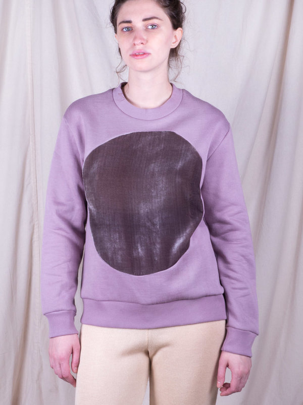Correll Correll Mauve Circle Sweatshirt Correll Correll Mauve Circle Sweatshirt