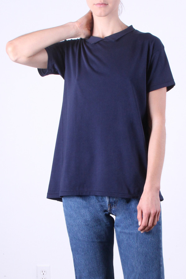 Calder Blake Ines Collar Tee Calder Blake Ines Collar Tee