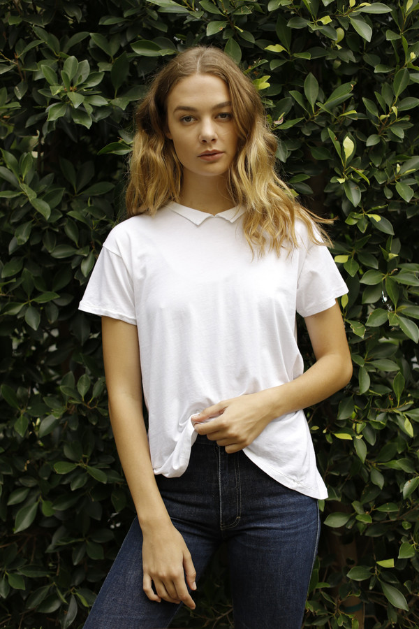 Calder Blake Ines Collar Tee Calder Blake Ines Collar Tee