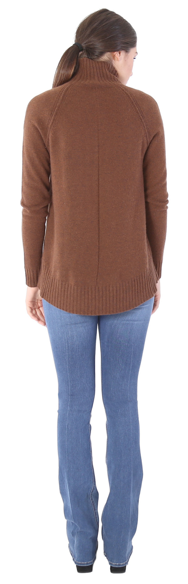 White + Warren Cashmere Raglan Standneck White + Warren Cashmere Raglan Standneck
