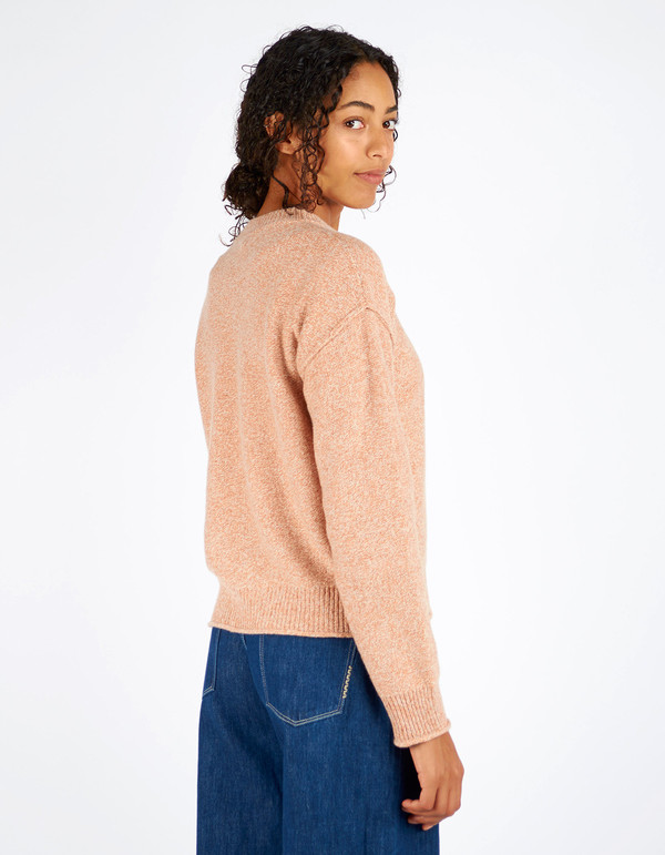 Filippa K Cropped Pullover Almondine Melange Filippa K Cropped Pullover Almondine Melange