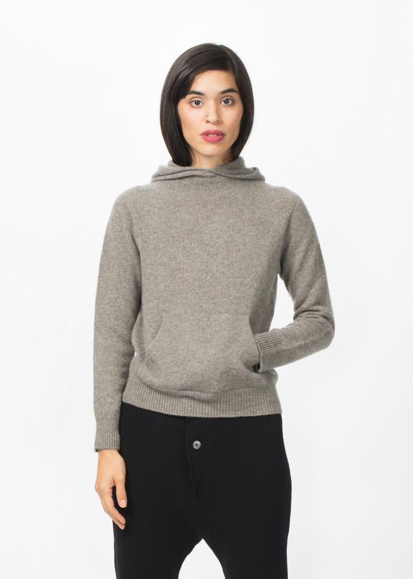 Evam Eva Cashmere Seamless Hooded Pullover Evam Eva Cashmere Seamless Hooded Pullover