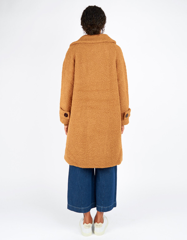 Ganni Fenn Double Breasted Coat Tobacco Brown Ganni Fenn Double Breasted Coat Tobacco Brown
