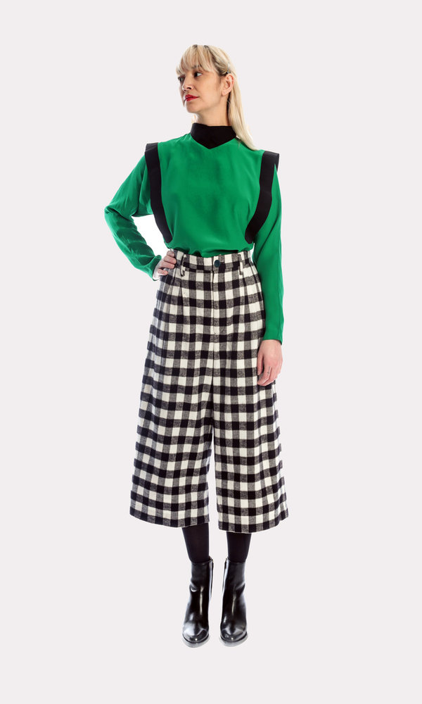 Kurt Lyle Annie Silk Blouse in Kermit Kurt Lyle Annie Silk Blouse in Kermit