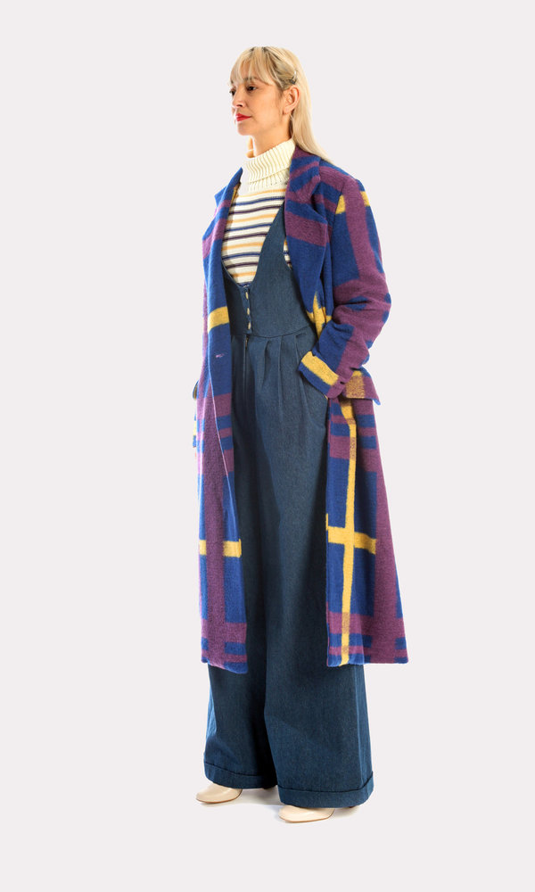 Kurt Lyle Veronique Double Breasted Coat in Oslo Plaid Kurt Lyle Veronique Double Breasted Coat in Oslo Plaid