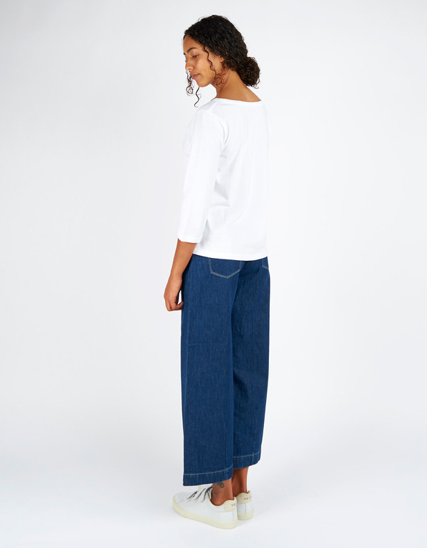 Kowtow Building Block Boat Neck Top White Kowtow Building Block Boat Neck Top White