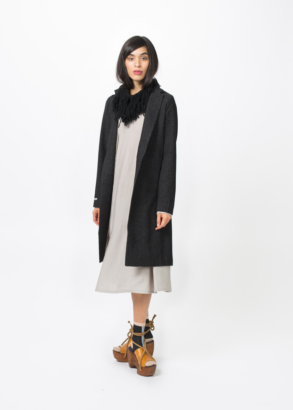 Album di Famiglia Mandarin Collar Long Jacket Album di Famiglia Mandarin Collar Long Jacket